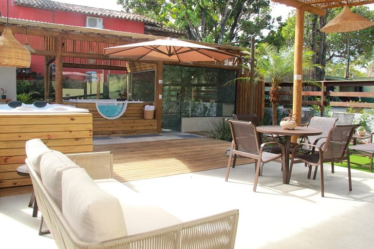 Casa Bemtevi Alto Padrão 3 suítes em Condo c/ SPA